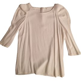 Top Zara Beige Poliéster 36 Beige