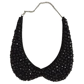 Autre Marque Collana di perle nere Nero