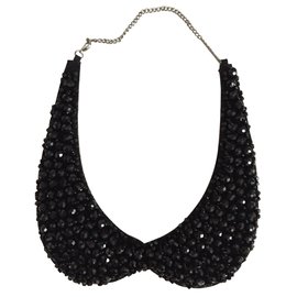Autre Marque Collar de perlas negras Negro