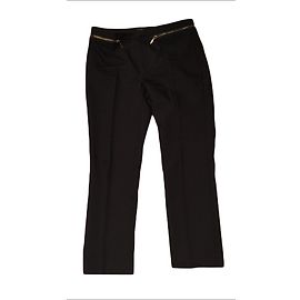 Pantalon noir Zara avec zip à la taille Noir