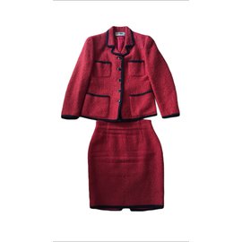 Autre Marque-Skirt suit-Red
