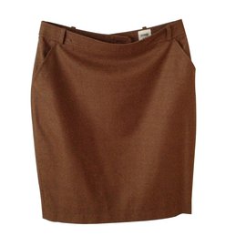 Hermès-Skirts-Brown