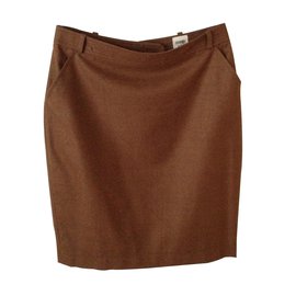 Hermès-Skirts-Brown