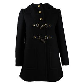 Miu Miu Coats, Outerwear Black