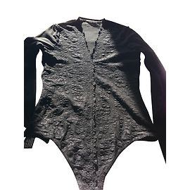 Body String en Dentelle Noir Wolford Noir