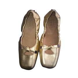 Tod's-Ballet flats-Golden