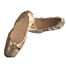 Tod's-Ballet flats-Golden