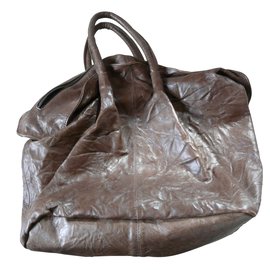 Bash Lammleder Handtasche Braun Braun