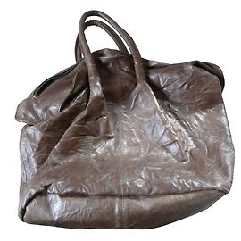 Sac Bash en cuir d'agneau marron Marron
