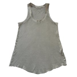 Haut Zadig & Voltaire en coton beige avec imprimé plumes d'anges Beige