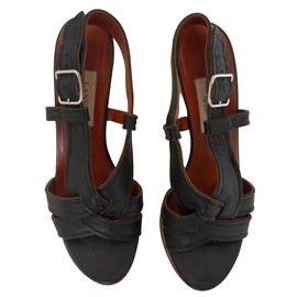 Lanvin Wedge mules Black