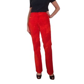 Agnès b.-calça, leggings-Vermelho