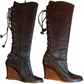 Mellow Yellow-Boots-Chocolate