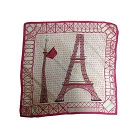 Longchamp Sciarpe di seta Rosa