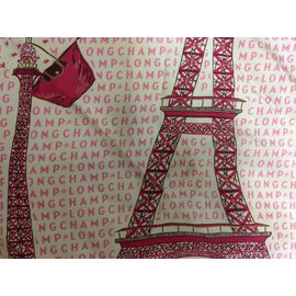 Longchamp-Seiden Schals-Pink