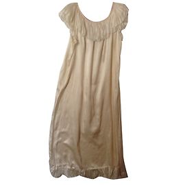 Christian Dior Camisón de seda blanco Blanco