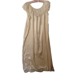 Camicia da notte lunga Christian Dior in seta bianca Bianco