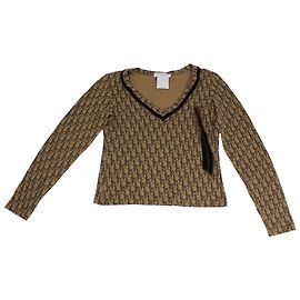 Christian Dior Top Marrone Castagno