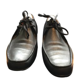 JM Weston-Lace ups-Black