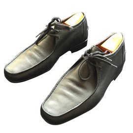JM Weston-Lace ups-Black