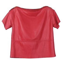 Louis Vuitton Leather Top Coral Coral