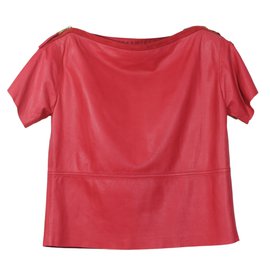 Louis Vuitton-Top cuir corail-Corail