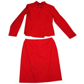 Regina Rubens-Skirt suit-Red