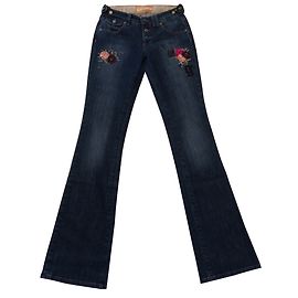 Jeans Bootcut Galliano Blu Cotone Blu