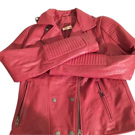 Bel Air Biker jackets Dark red