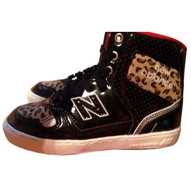 New Balance-Baskets enfant-Imprimé léopard