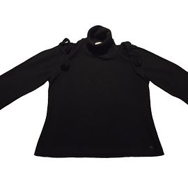 Sonia Rykiel Rollkragenpullover aus Wolle Schwarz Schwarz