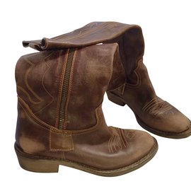 Autre Marque-Boots-Light brown