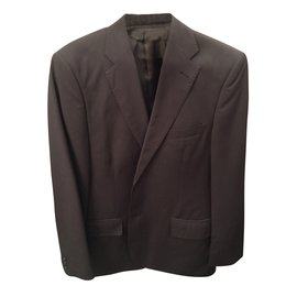 Autre Marque Grey Polyester Suit Size 52 Grey