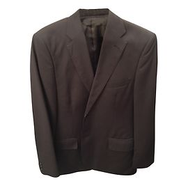 Autre Marque Traje gris de poliéster talla 52 Gris
