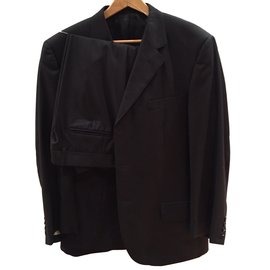 Costume bleu en polyester Massimo Dutti Taille 54 Bleu