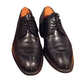 Autre Marque Loding Denley black leather lace ups Black