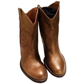 Autre Marque-Boots-Golden