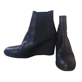 Castaner Bottines talons compenses Noir