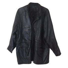 Yves Saint Laurent-Coats Outerwear-Black