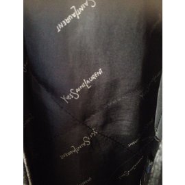 Yves Saint Laurent-Coats Outerwear-Black