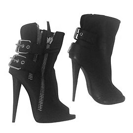 Giuseppe Zanotti Black Leather Ankle Boots Black
