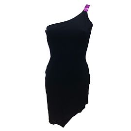 Autre Marque Schwarzes Rayon Kleid Größe 38 40 Schwarz