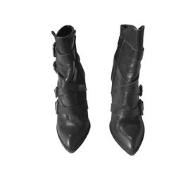 Zara-Botas de tornozelo-Cinza