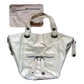 Bolsa de mão Gerard Darel em couro de cordeiro rosa com pochette Rosa