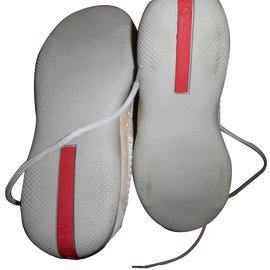 Prada-Baskets enfant-Doré