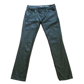 7 For All Mankind-Jeans-Metallico