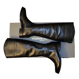 Botas Cavalières Stéphane Kelian de couro preto Preto