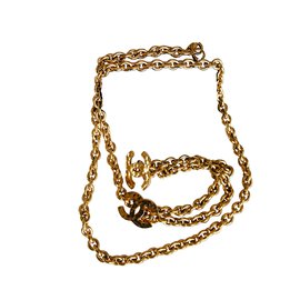 Chanel-Colares longos-Dourado