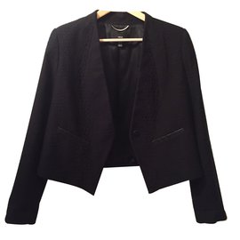 Mango Jackets Black