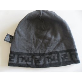 Fendi-Chapéus Gorros-Cinza